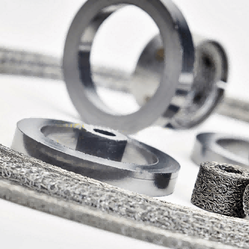 Stainless Steel Wire Mesh Reinforced Graphite Die Formed Rings